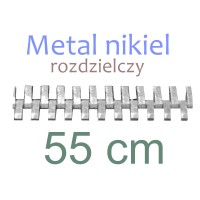 MENR  55cm zamek metal. NIKIEL rozdz.    WYBÓR KOLORÓW